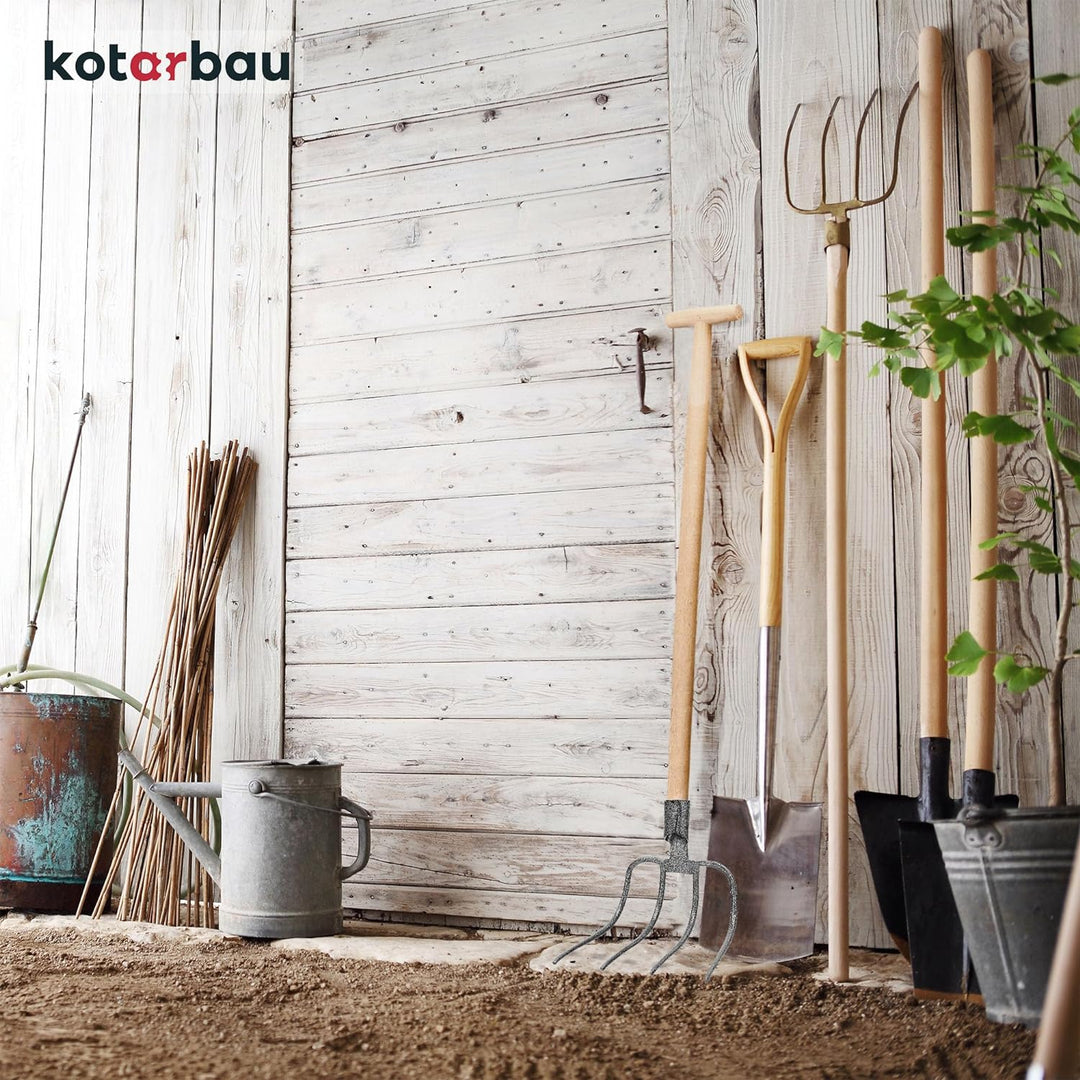 KOTARBAU® Dunghacke Forke 4 Zinken Heugabel Mistgabel Mistforke Gartengabel Gartenforke Dunggabel Sp