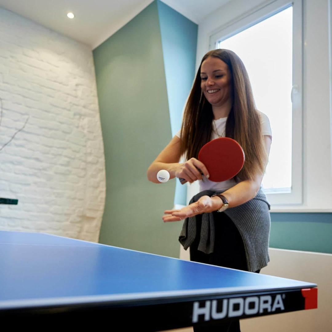 HUDORA Tischtennisset Tournament/Game/Match - Tischtennisschläger + Bälle - Mit Tasche - Für Anfänge