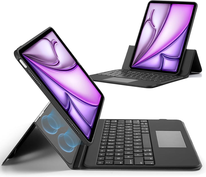 ESR für iPad Air 13 Zoll (M2) 2024 Tastatur Hülle mit Trackpad, Magnetisch Abnehmbare Tastatur mit H