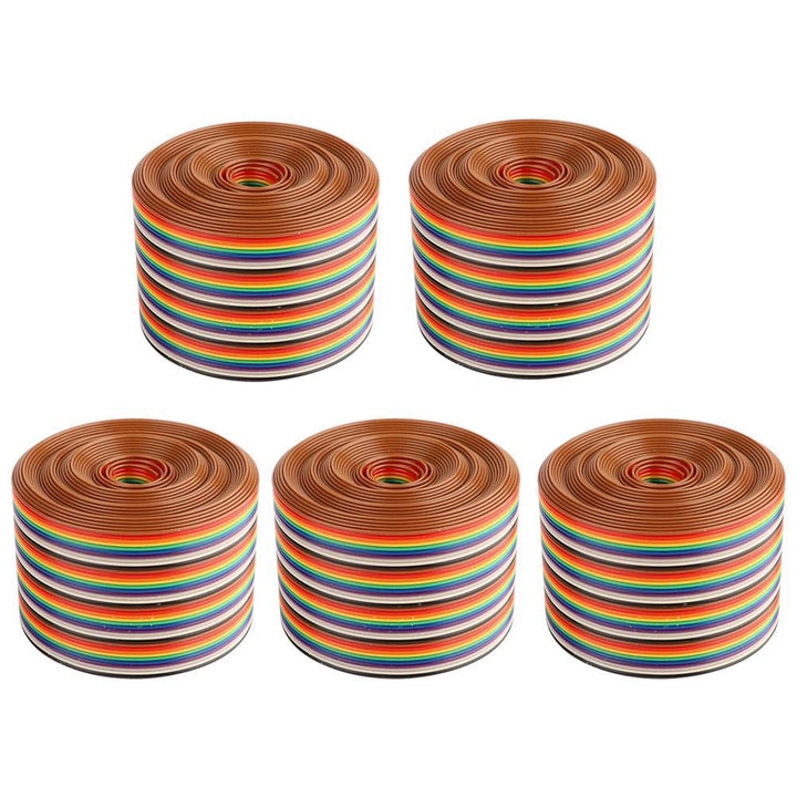 Flachbandkabel, bunt 1,27 mm Abstand Kabel 40P flach Rainbow Flachbandkabel Drahtbreite 5,08 cm (5 m