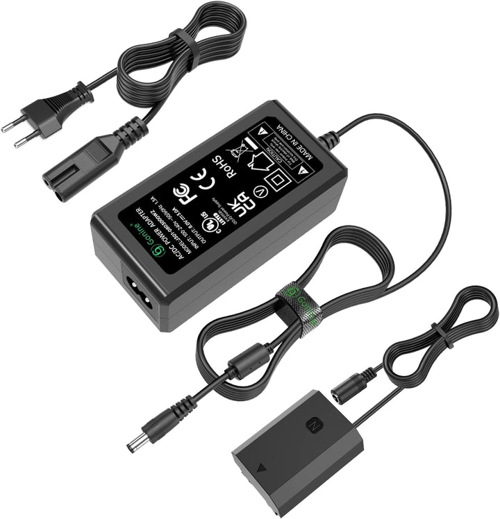 Gonine NP-FZ100 AC Netzteil Adapter P-FZ100 Dummy Akku DC Koppler Kit für Sony Alpha A7III A7IV A7SI