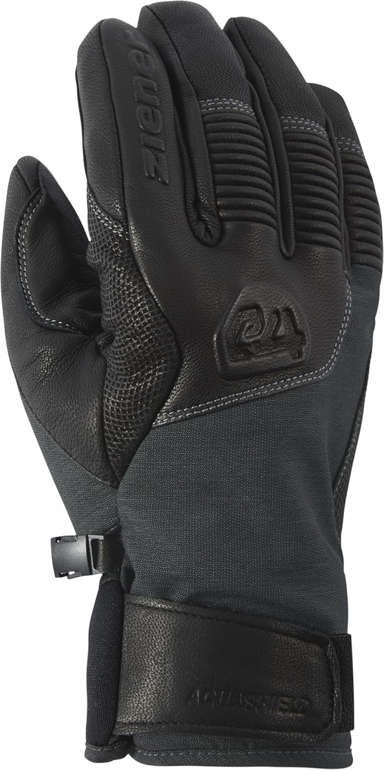 Ziener Herren Ganzenberg Ski-Handschuhe/Wintersport, wasserdicht, atmungsaktiv, Alpine Wool 8 grey i