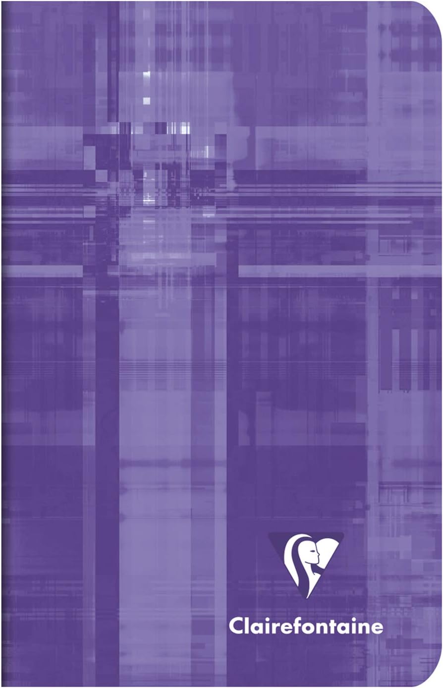 Clairefontaine 3582C - Packung mit 20 Heften, 7,5 x 12 cm, kariert, 90 g, 24 Blatt, farbig sortiert,