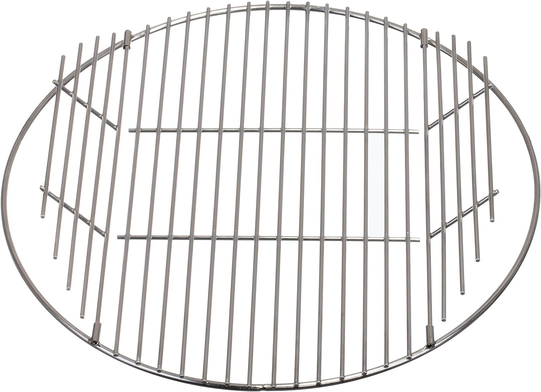 Grillrost Edelstahl Rostauflage klappbar Rostfrei von Brandsseller Rund Ø 54,5 cm für Weber 57 cm ge