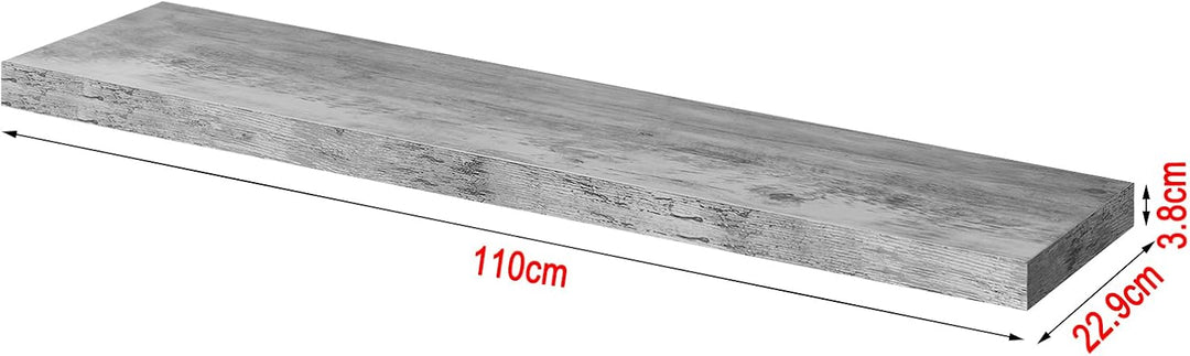 WOLTU 2X Wandregal Wandboard Bücherregal Regale für Deko Wandablagen aus MDF Holz, 2er Set Hängerega