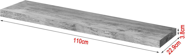 WOLTU 2X Wandregal Wandboard Bücherregal Regale für Deko Wandablagen aus MDF Holz, 2er Set Hängerega