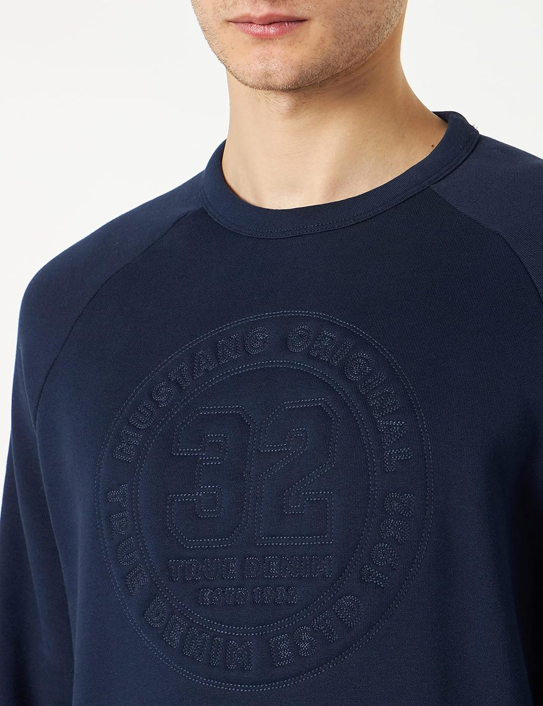 MUSTANG Herren Sweatshirt S Navy Blazer 5324, S Navy Blazer 5324