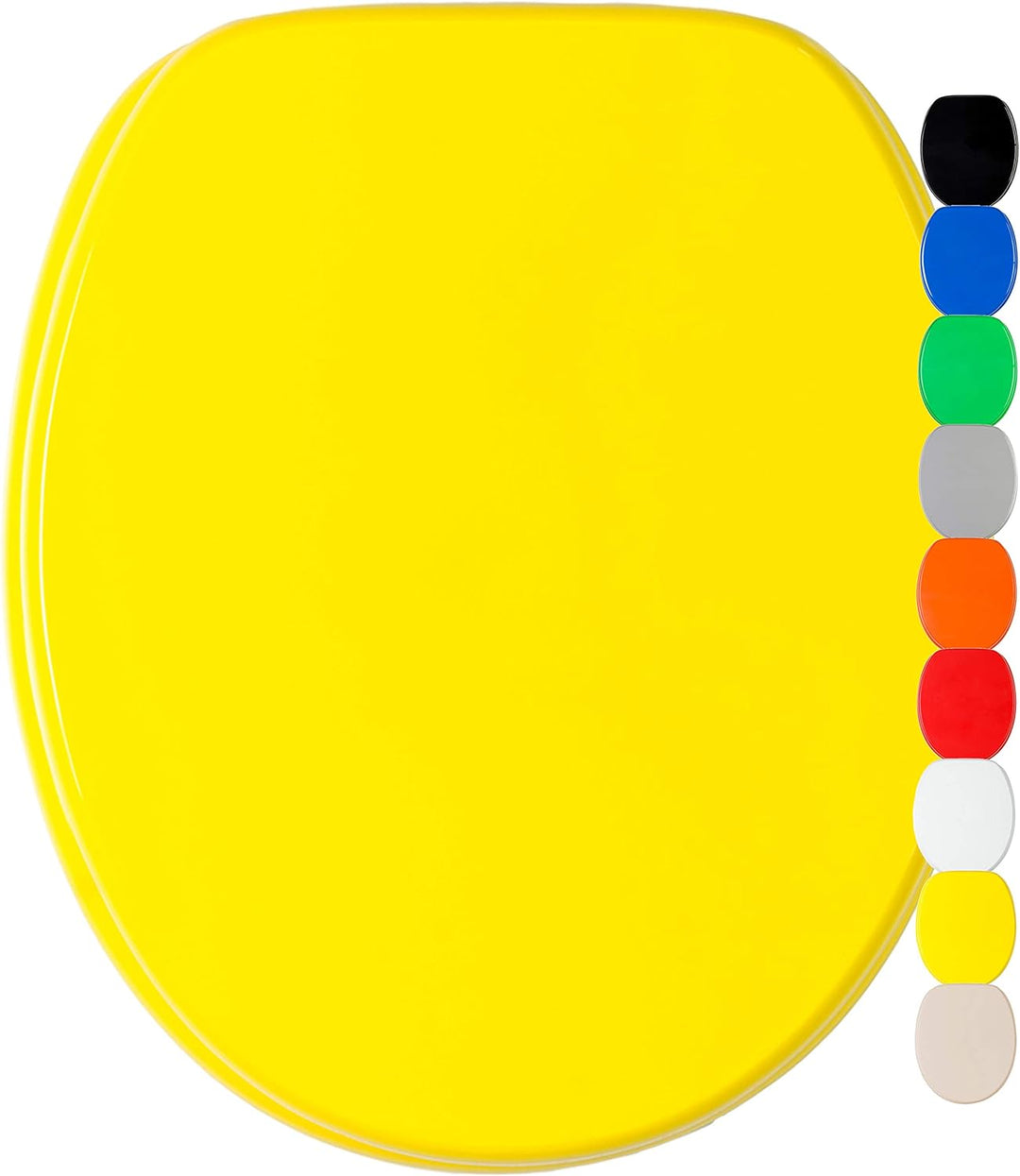 WC Sitz, viele einfarbige WC Sitze zur Auswahl, hochwertige und stabile Qualität aus Holz (Gelb), Ge