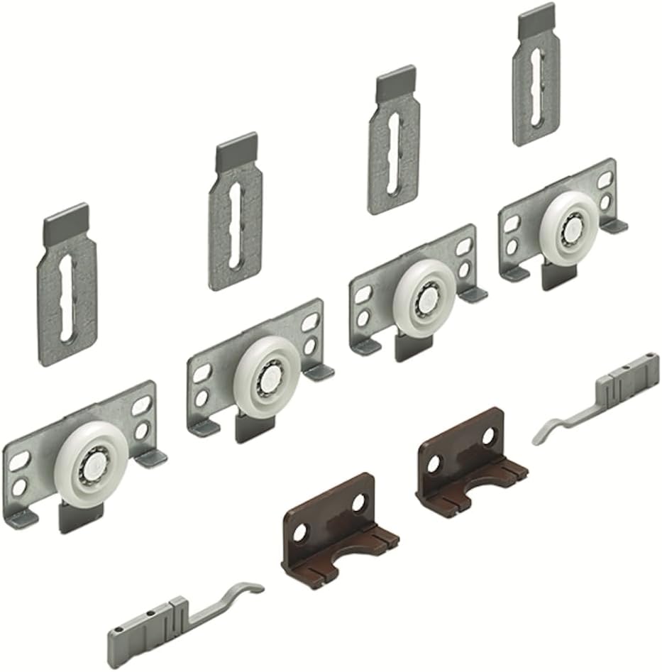 Hettich 45234 Slide LINE 56-Beschlägegarnitur, TK 40 Kg, 2 türig