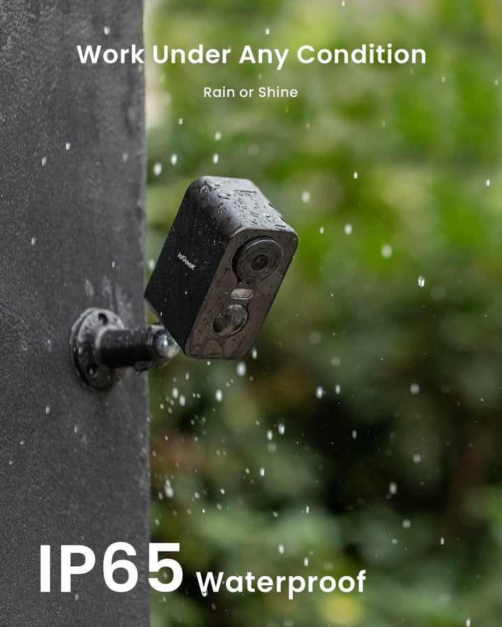 ieGeek (Type C 2K Überwachungskamera, Akku, WLAN Kabellose, aussen/innen mit farbige Nachtsicht,PIR-