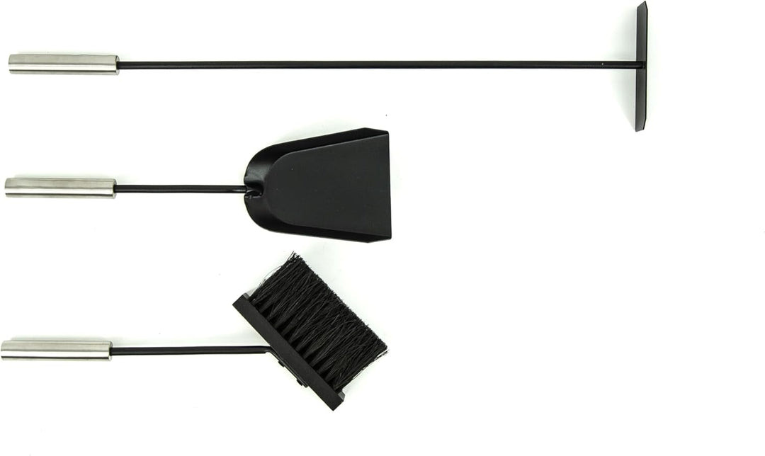 Valo Kaminbesteck Oslo (3 teilig, inkl. Kaminbesen, Schaufel und Schürhaken, Kamingarnitur, Kaminset