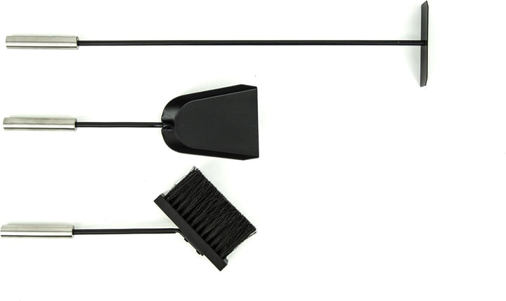 Valo Kaminbesteck Oslo (3 teilig, inkl. Kaminbesen, Schaufel und Schürhaken, Kamingarnitur, Kaminset