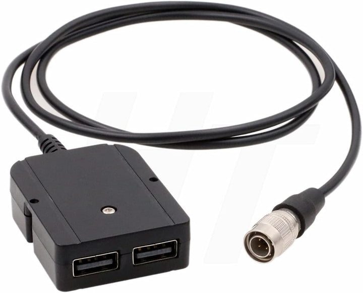 HangTon Hirose 4-Pin auf Dual USB QC3.0 12V Power Converter Splitter Kabel für Hawk-Woods Power Adap