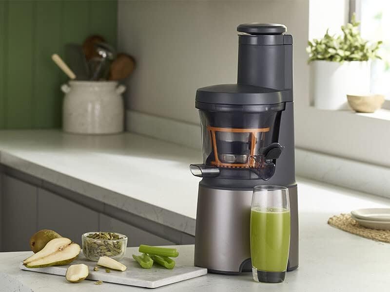 Kenwood PureJuice Pro Entsafter JMP85.00SI, Slow Juicer für selbstgemachte Säfte, XXL-Einfüllöffnung
