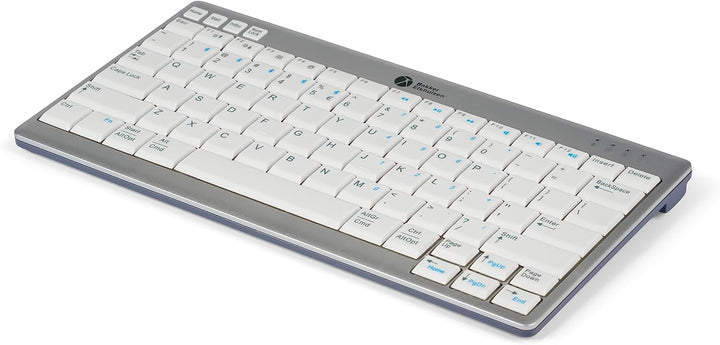 BakkerElkhuizen UltraBoard 950 Wireless, Kompakttastatur, US-Layout QWERTY, Hellgrau/Weiss
