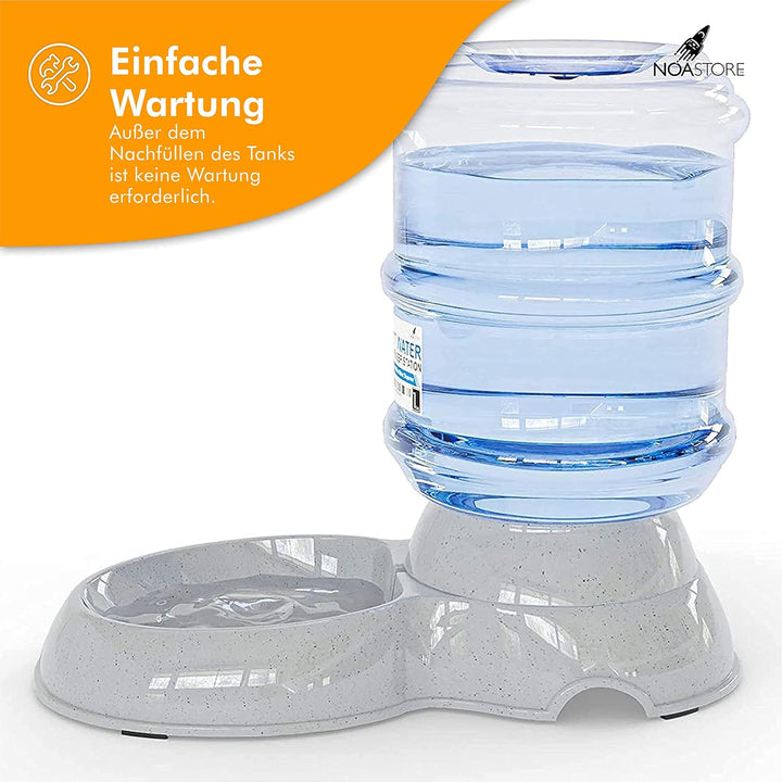 Automatischer 3.8l Wasserspender für Katzen und Hunde | Trinkbrunnen für Katze und Hund ohne Kabel |