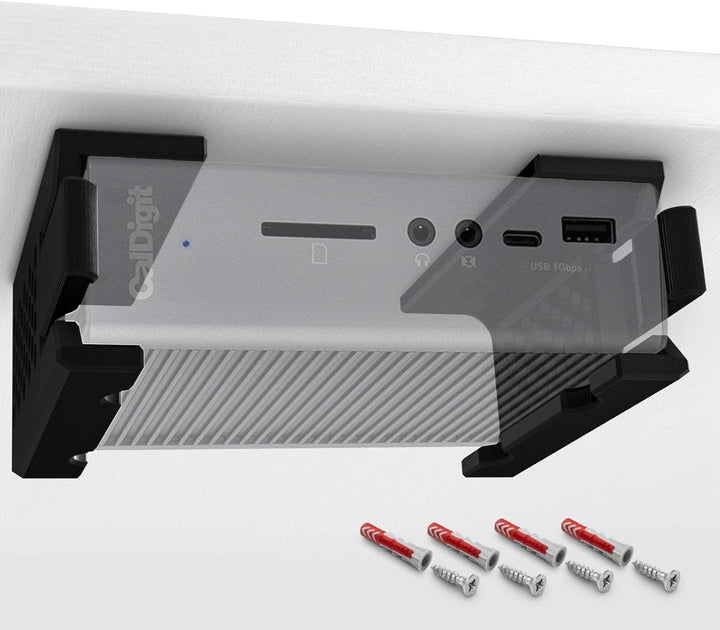 Mobilefox Untertisch Halterung Wandhalterung Halter passend für CalDigit TS3 Plus Thunderbolt Dock