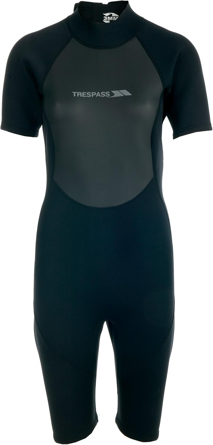 Trespass scubadive Damen Kurz Neoprenanzug S Schwarz, S Schwarz