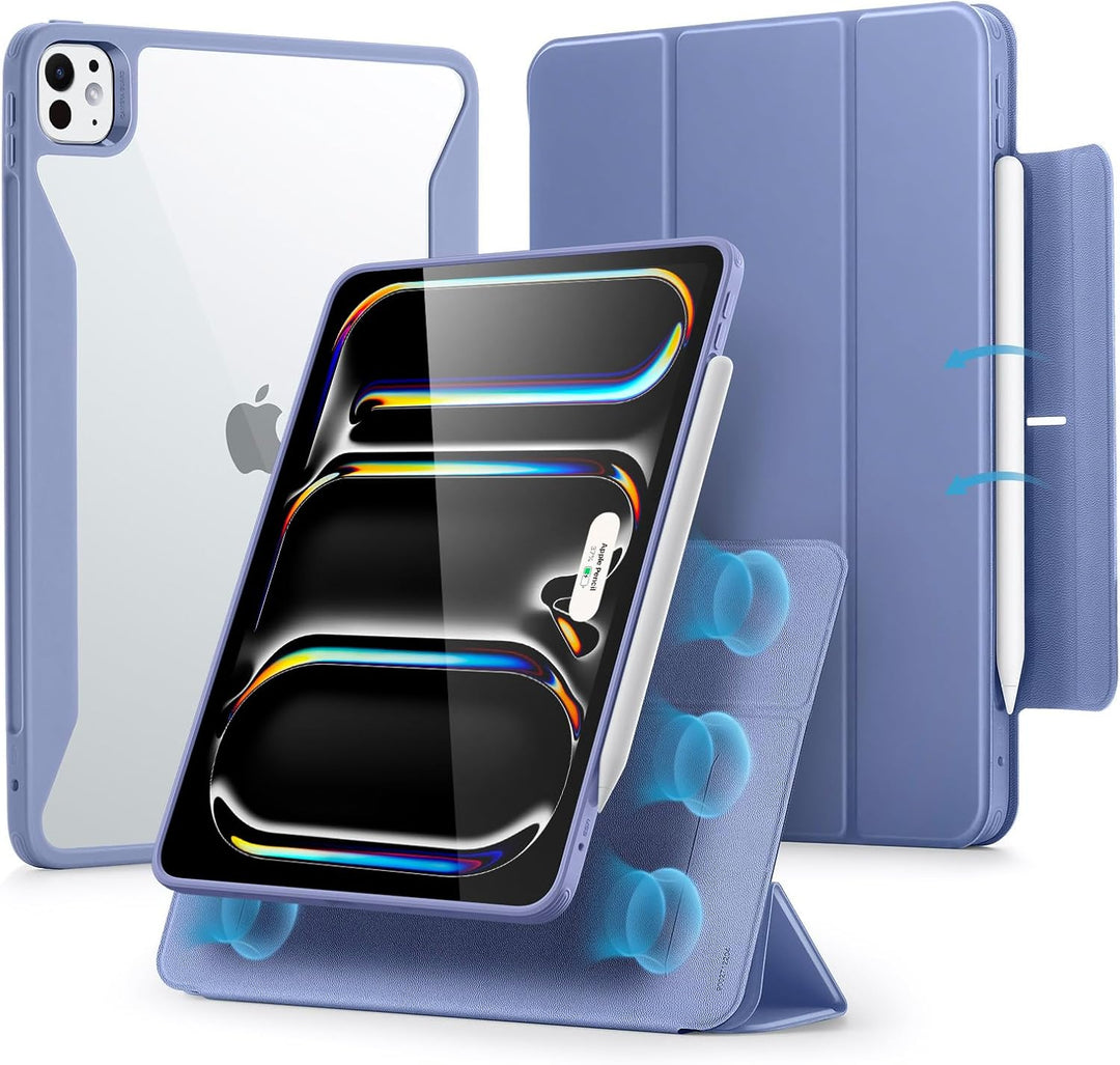 ESR für iPad Pro 13 Hülle, 13 Zoll iPad Pro 2024 Hülle mit Stifthalter, abnehmbare Magnetabdeckung,