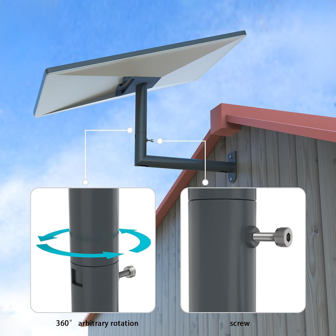 HOLACA Aufgerüstete Halterung für Starlink Gen 3/2,Starlink Mini, Verstellbare lange Wandhalterung S