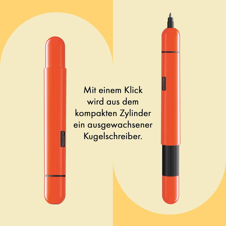 LAMY pico kleiner Taschen-Kugelschreiber 288 aus Metall im Lack-Finish in der Farbe laser-orange mit