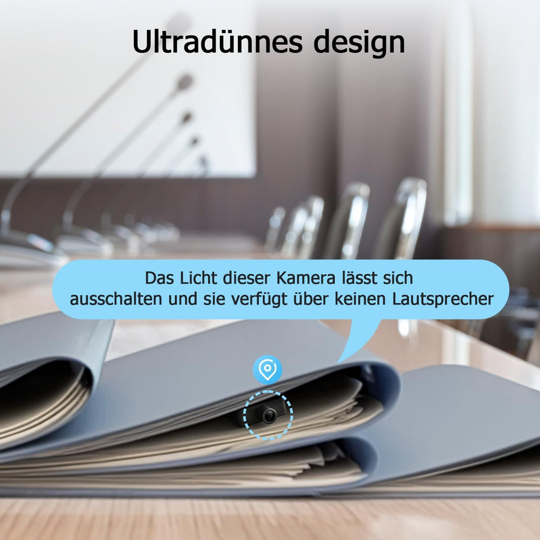 Digimor Mini Kamera Überwachung Innen | Mini Überwachungskamera 8-10hr Akkulaufzeit, 4K HD Mini Kame