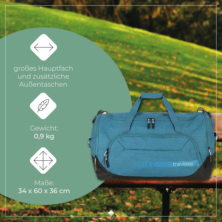 travelite grosse Reisetasche Grösse L, Gepäck Serie KICK OFF: Praktische Reisetasche für Urlaub und