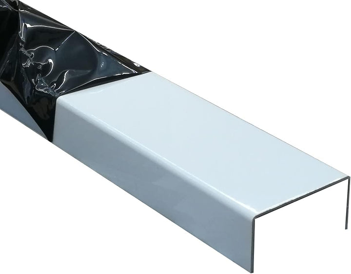 U-Profil Alu Wiess, 2000mm U-Profil Dekor aussen 20x125x20 mm Schenkelinnenmass aus Alu Ral9016 Verk