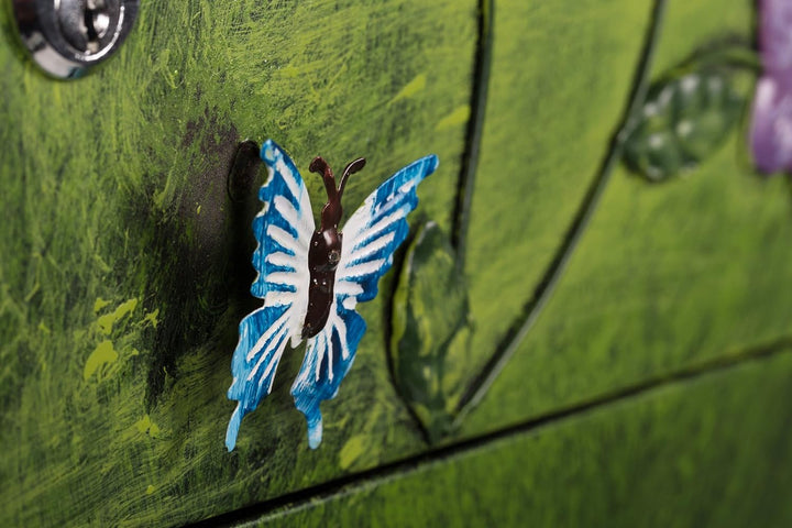 Antiker Briefkasten, Tierdesign Frosch, NA13A332 Handbemalt. Briefkasten-froschkönig, Briefkasten-fr