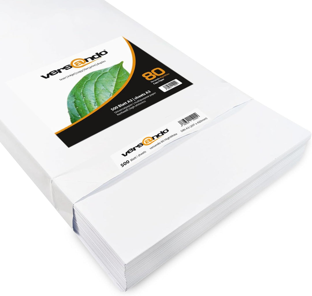2.500 Blatt Papier DIN A3 HighWhite 80 Druckerpapier Universalpapier Kopierpapier hochweiss (297 x 4