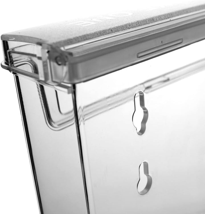 taymar DIN A4 Prospekthalter, Prospektbox mit Deckel, Wetterfest (auch für den Aussenbereich geeigne