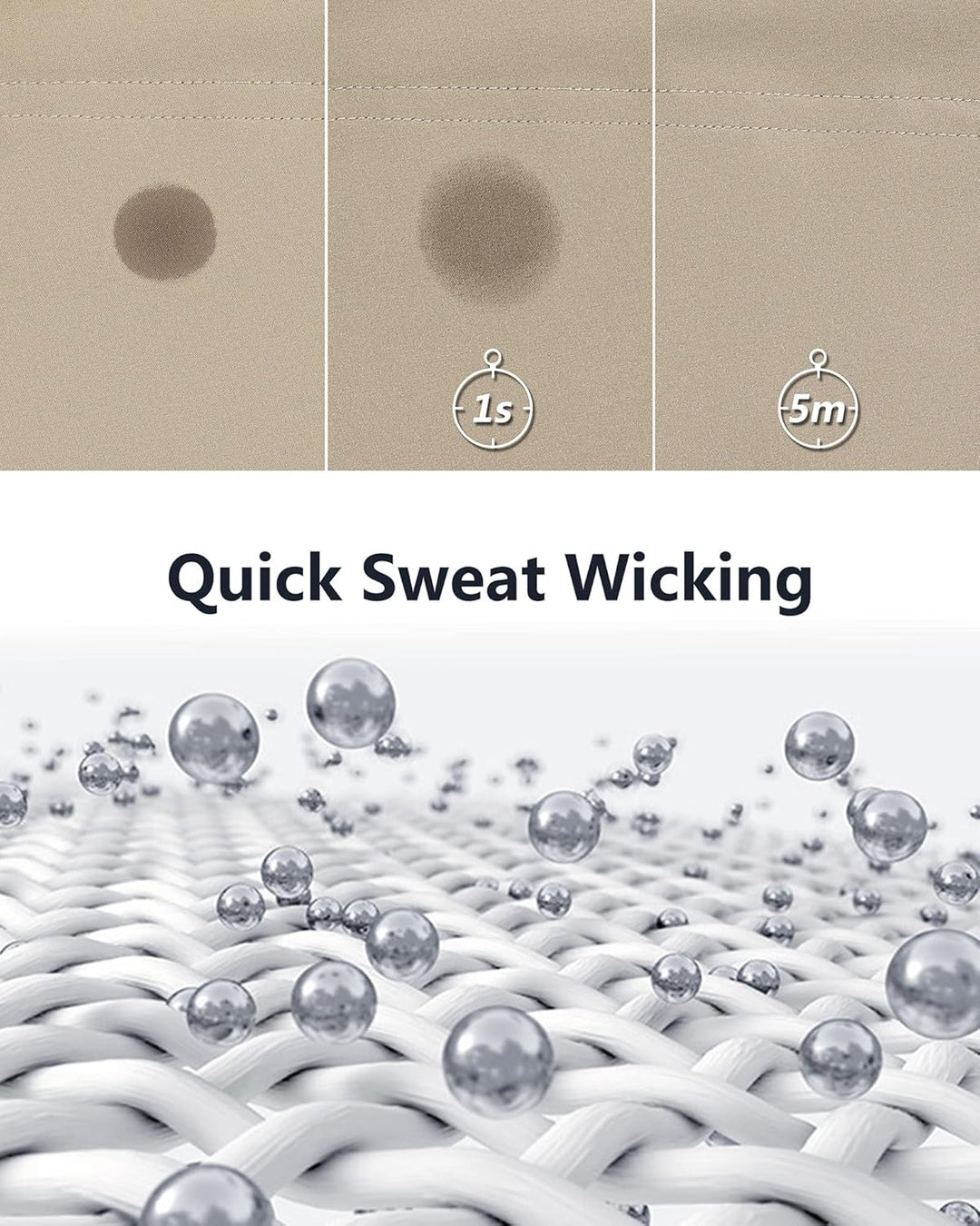 33,000ft Wanderhose Damen Kurz, Cargo Shorts Bermuda Stretch Leichte Laufshorts Sommer UPF50+ Kurze