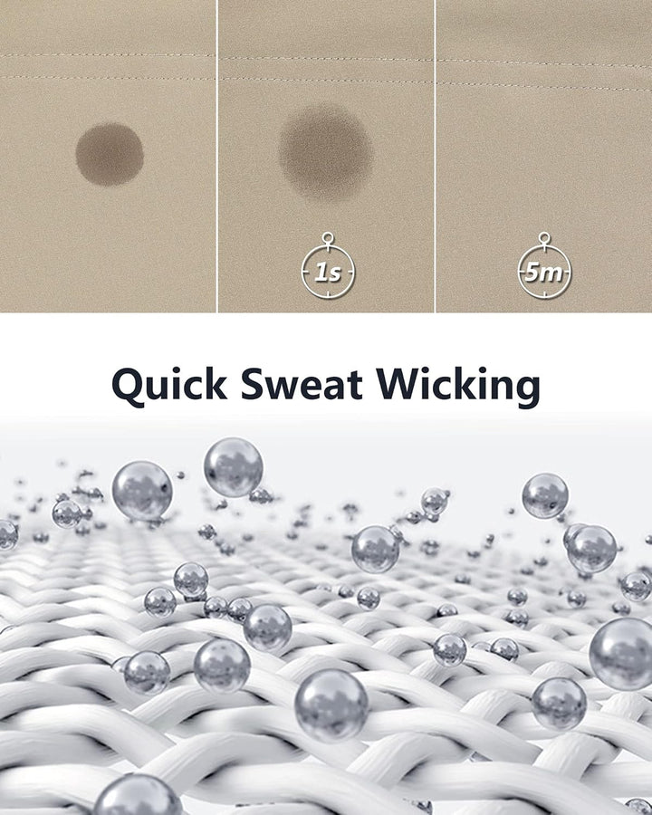 33,000ft Wanderhose Damen Kurz, Cargo Shorts Bermuda Stretch Leichte Laufshorts Sommer UPF50+ Kurze