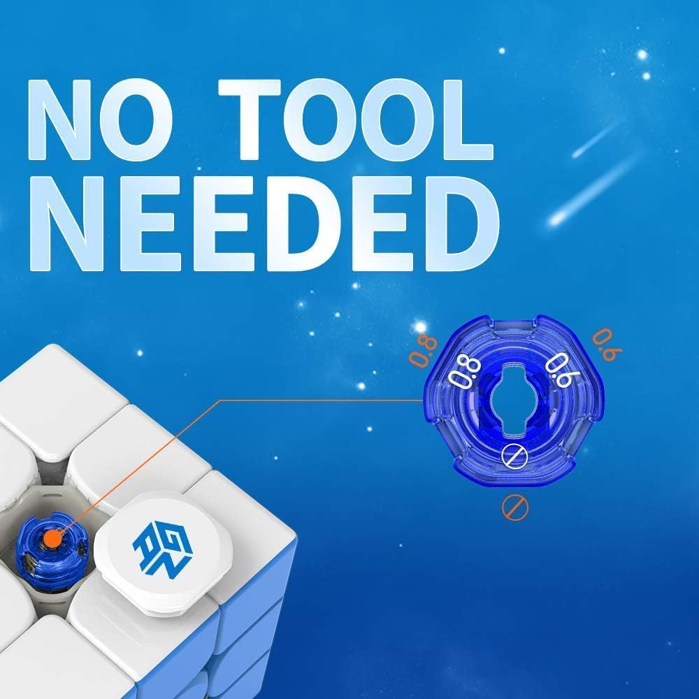 GAN 356M-High Zauberwürfel Magnetwürfel 3x3, Magischer Würfel mit 4 GES Extra Austauschbares Zubehör