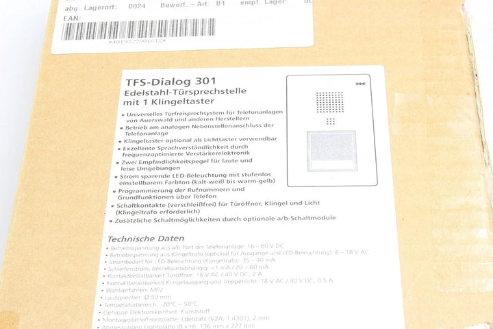 Auerswald TFS-Dialog 301 Türsprechsystem
