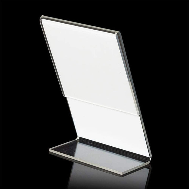 TUKA 10X A4 Hoch Acryl Anzeige-Ständer Plakataufsteller, Tischaufsteller Schräg L-Ständer, Prospekts