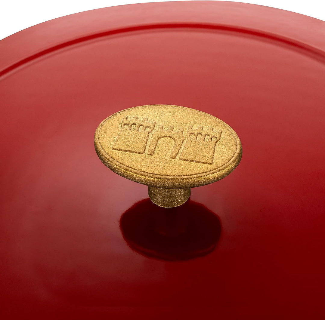 BALLARINI Bellamonte Auflaufform Bräter Dutch Oven Emailliertes Gusseisen Rund 20 cm 2,5 L Rot rot 2