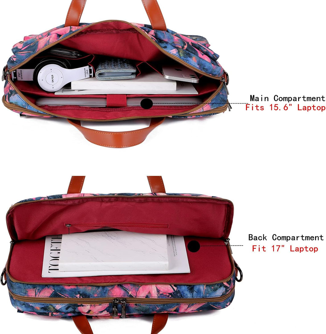 Baosha Frauen Laptoptasche 17 Zoll Aktentasche Damen Schultertaschen Arbeitstasche Businesstasche Mu