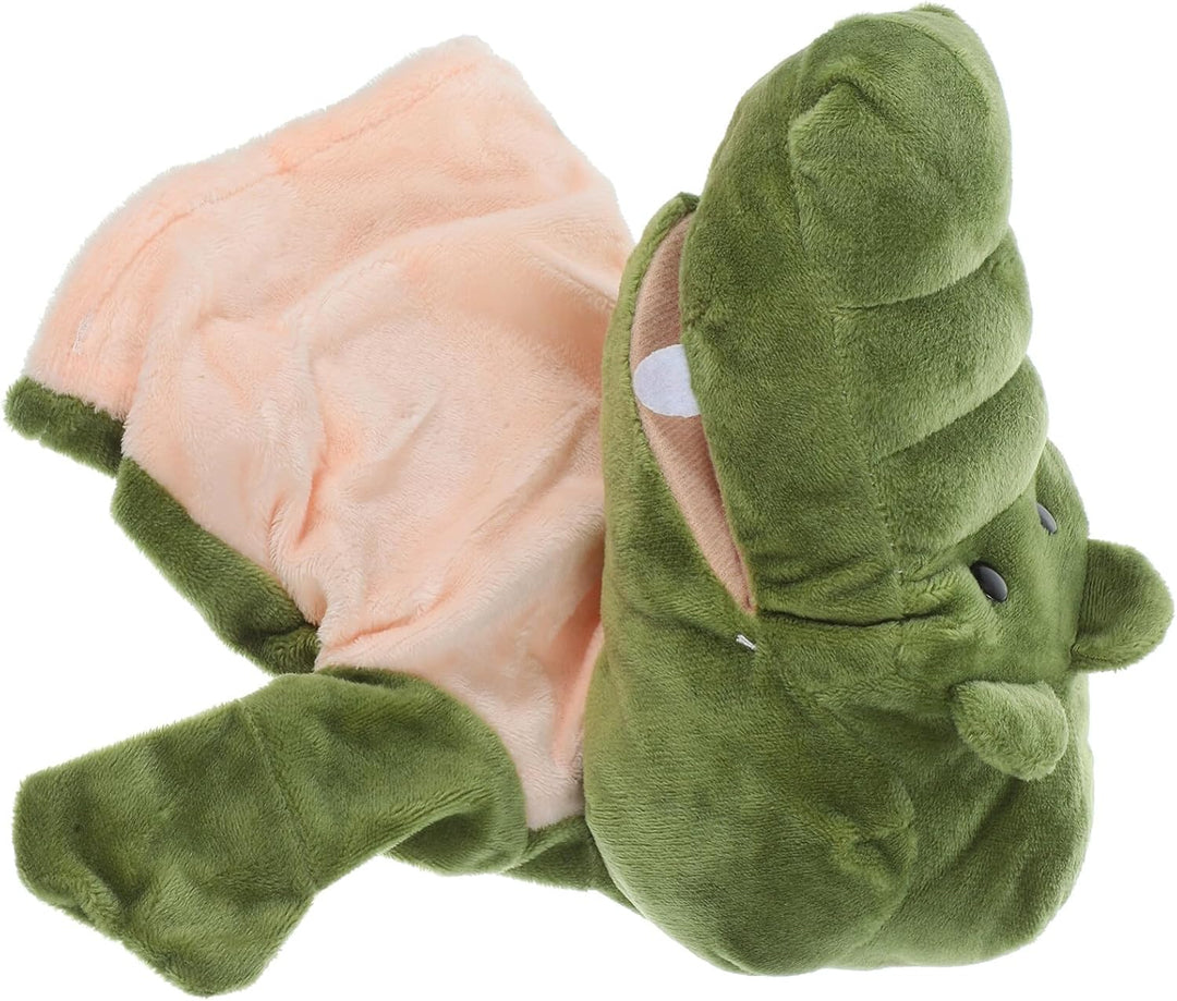 Alipis Krokodil-Handpuppen Ausgestopfte Krokodil-Handschuhe Geschichtenerzählpuppe Plüsch-Drachen Os