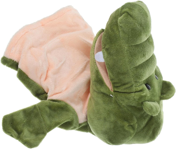 Alipis Krokodil-Handpuppen Ausgestopfte Krokodil-Handschuhe Geschichtenerzählpuppe Plüsch-Drachen Os