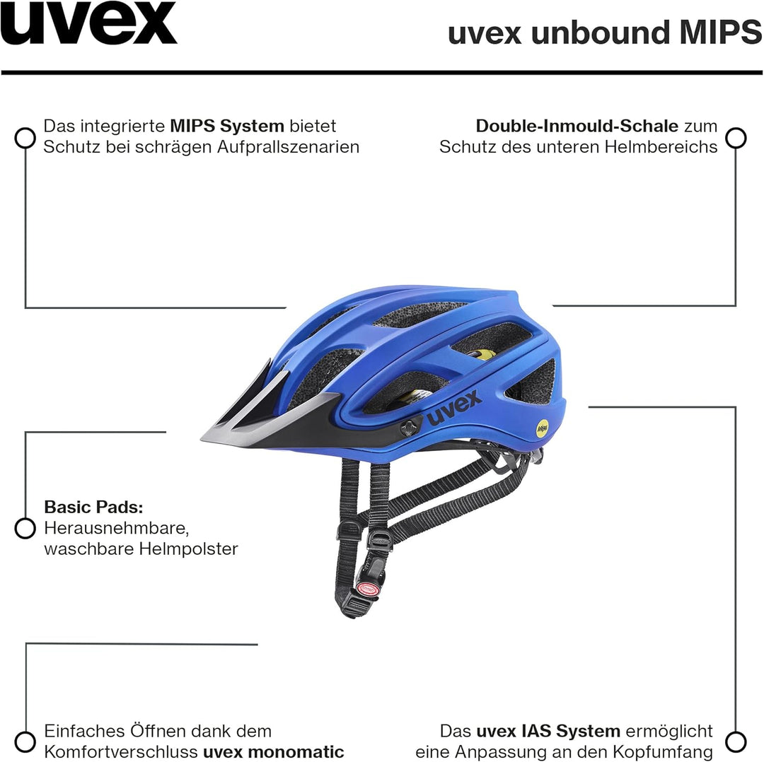 uvex unbound MIPS - sicherer MTB-Helm für Damen und Herren - MIPS-Sysytem - individuelle Grössenanpa