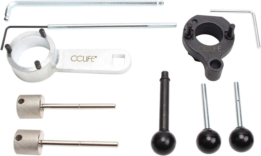 CCLIFE Motor Einstellwerkzeug Arretierwerkzeug Steuerzeiten Werkzeug Diesel Kompatibel mit VAG VW Au