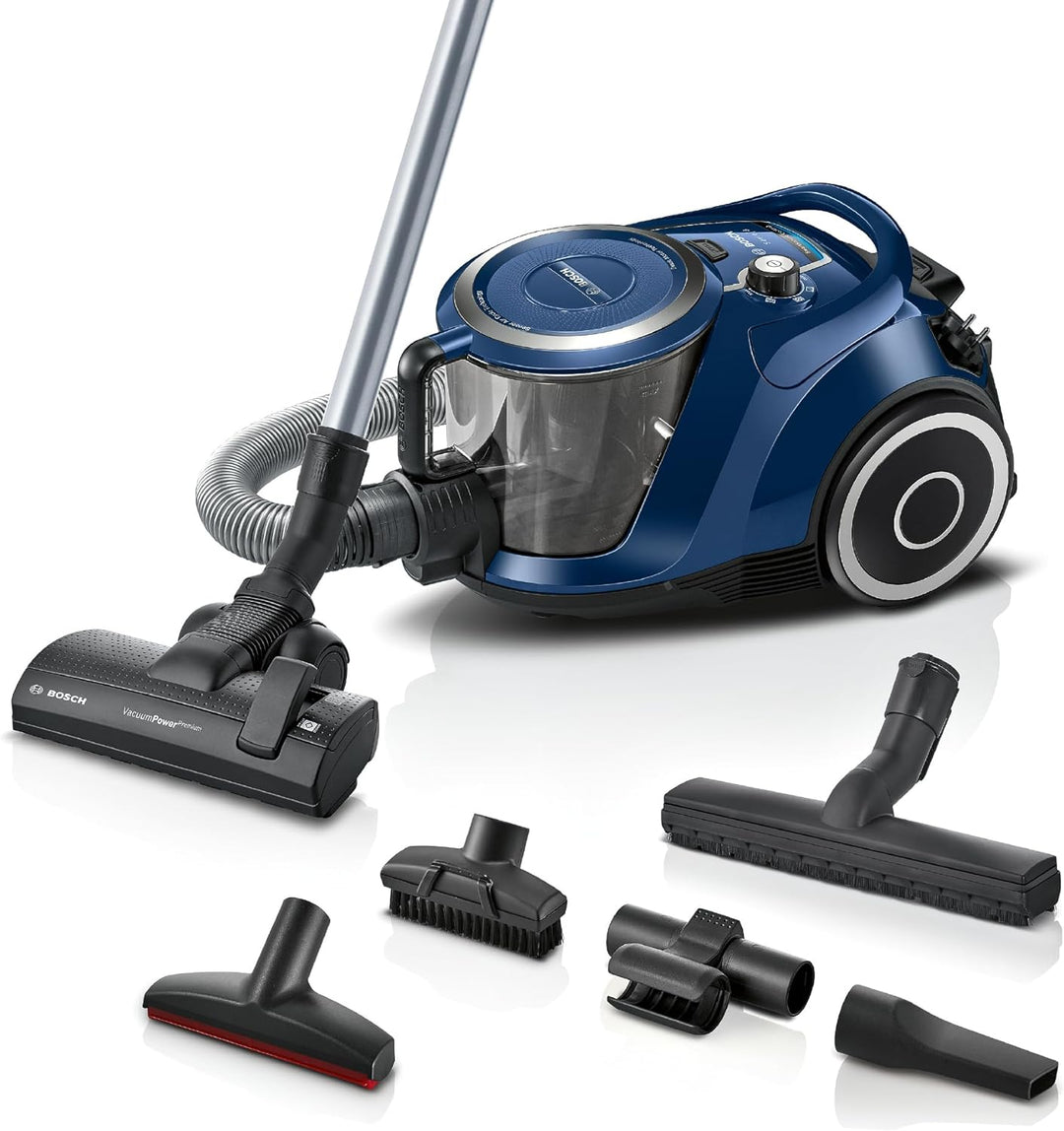 Bosch Staubsauger beutellos Serie 6 BGC41X36, Bodenstaubsauger, ideal für Allergiker, Hygiene-Filter