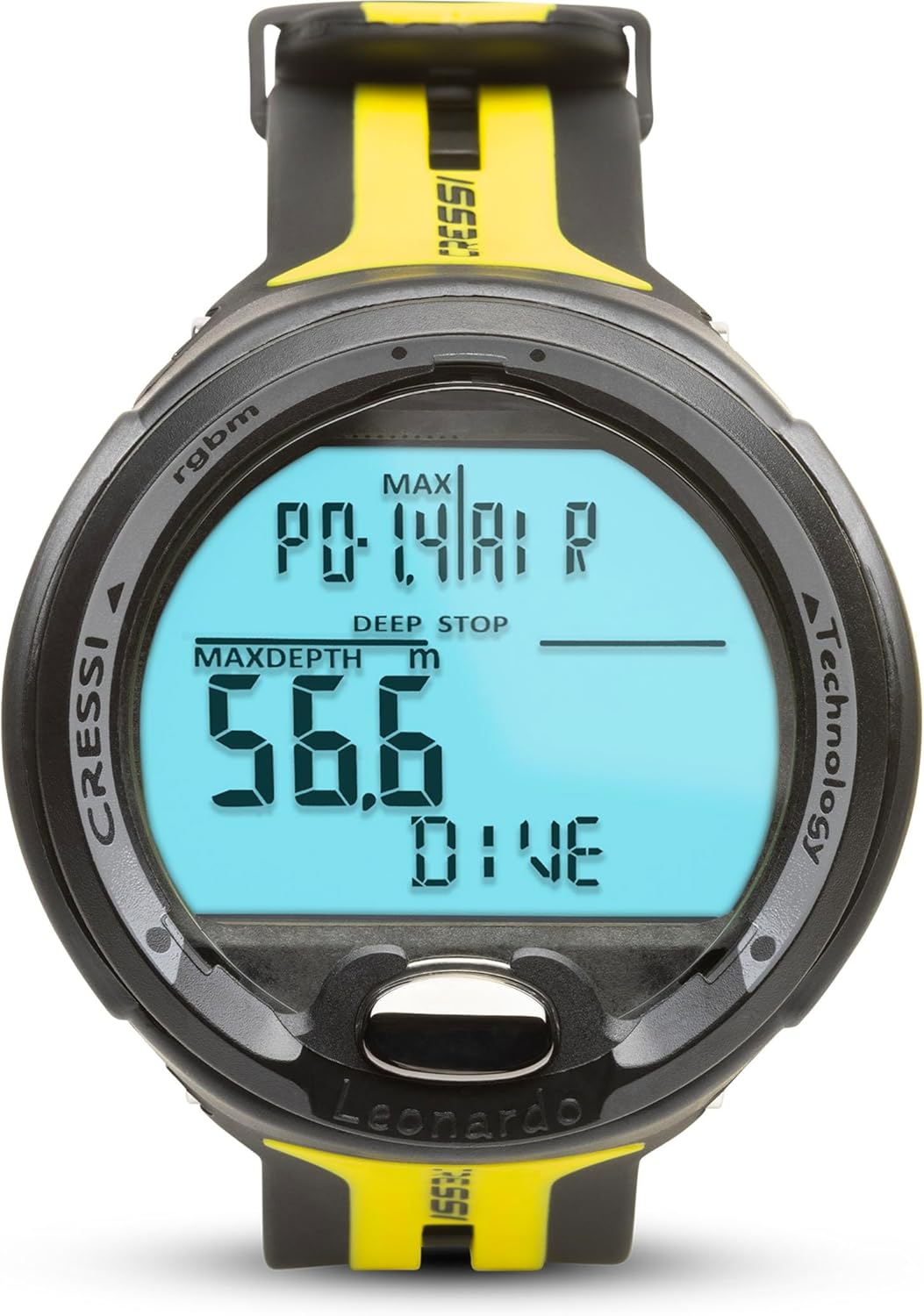 Cressi Leonardo - Premium Tauchcomputer Air / Nitrox und Tiefenmesser Modi - WEEE NR. DE 13961704 Sc