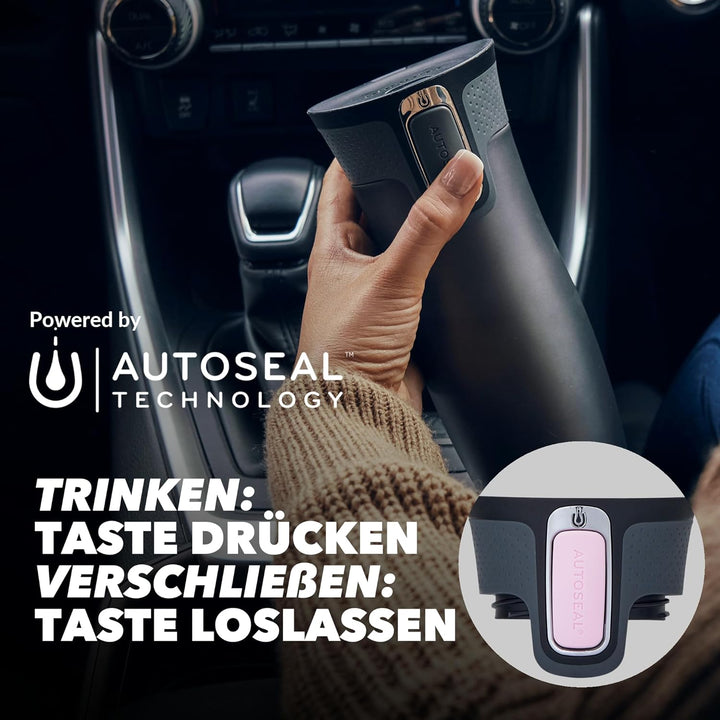 Contigo West Loop Autoseal Thermobecher, Edelstahl Isolierbecher, Kaffeebecher To Go, BPA frei, ausl