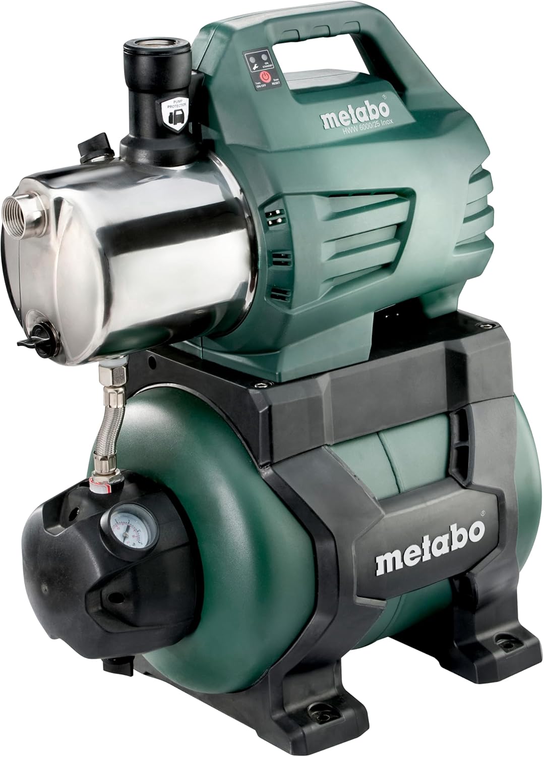 Metabo Hauswasserwerk HWW 6000/25 Inox (600975000) Karton, Nennaufnahmeleistung: 1300 W, Max. Förder