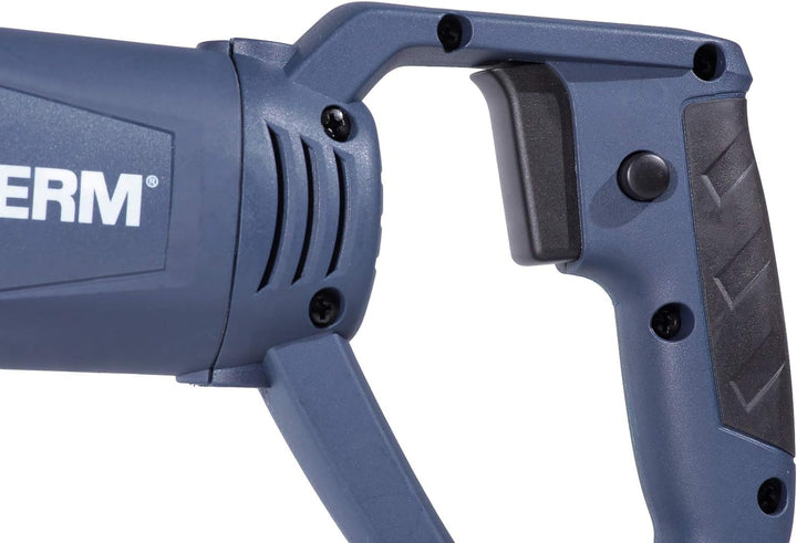 FERM Säbelsäge 710W - Soft Griff - mit 2 Sägeblätter für Holz (130mm-11TPI) und Metall (82mm - 30TPI