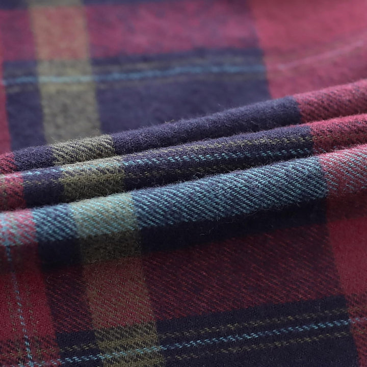 Dubinik® Flanellhemd Herren Button Down Kariert Baumwollhemd Freizeithemd Hemd Herren Langarm mit Zw