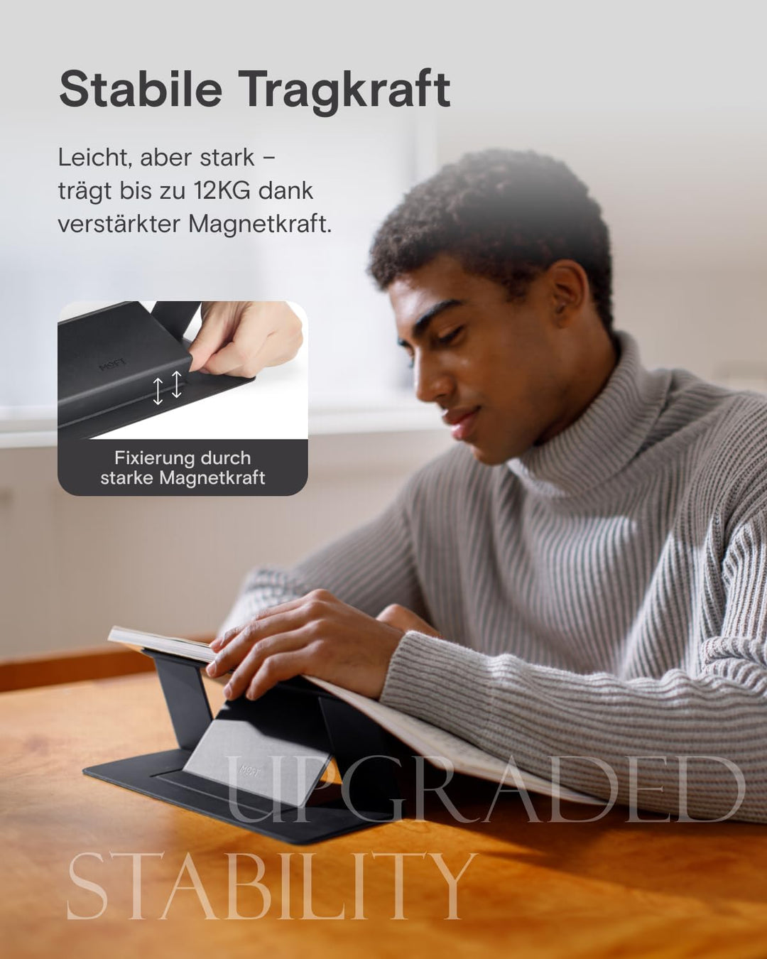 MOFT Laptop Ständer, Faltbarer Notebookständer mit 2 verstellbaren Winkeln, Tragbarer Universeller N