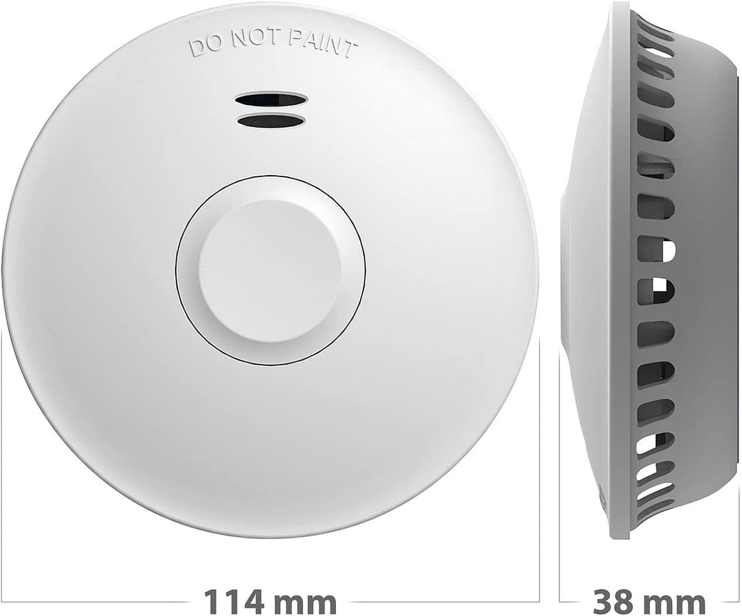 VisorTech Vernetzte Rauchmelder: 10er-Set vernetzbare Funk-Rauchmelder, 85 dB, VDs, 10-J.-Batterie (